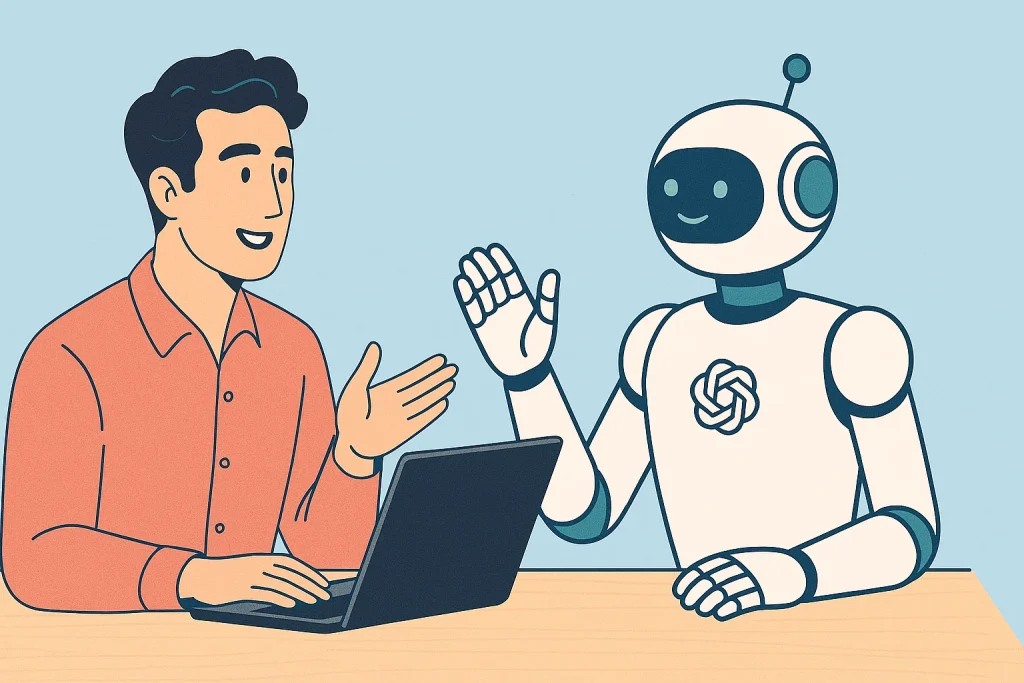 Talk to the AI Like You Would a Person