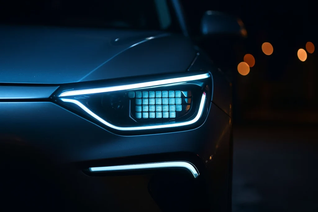 lighting tech in modern car